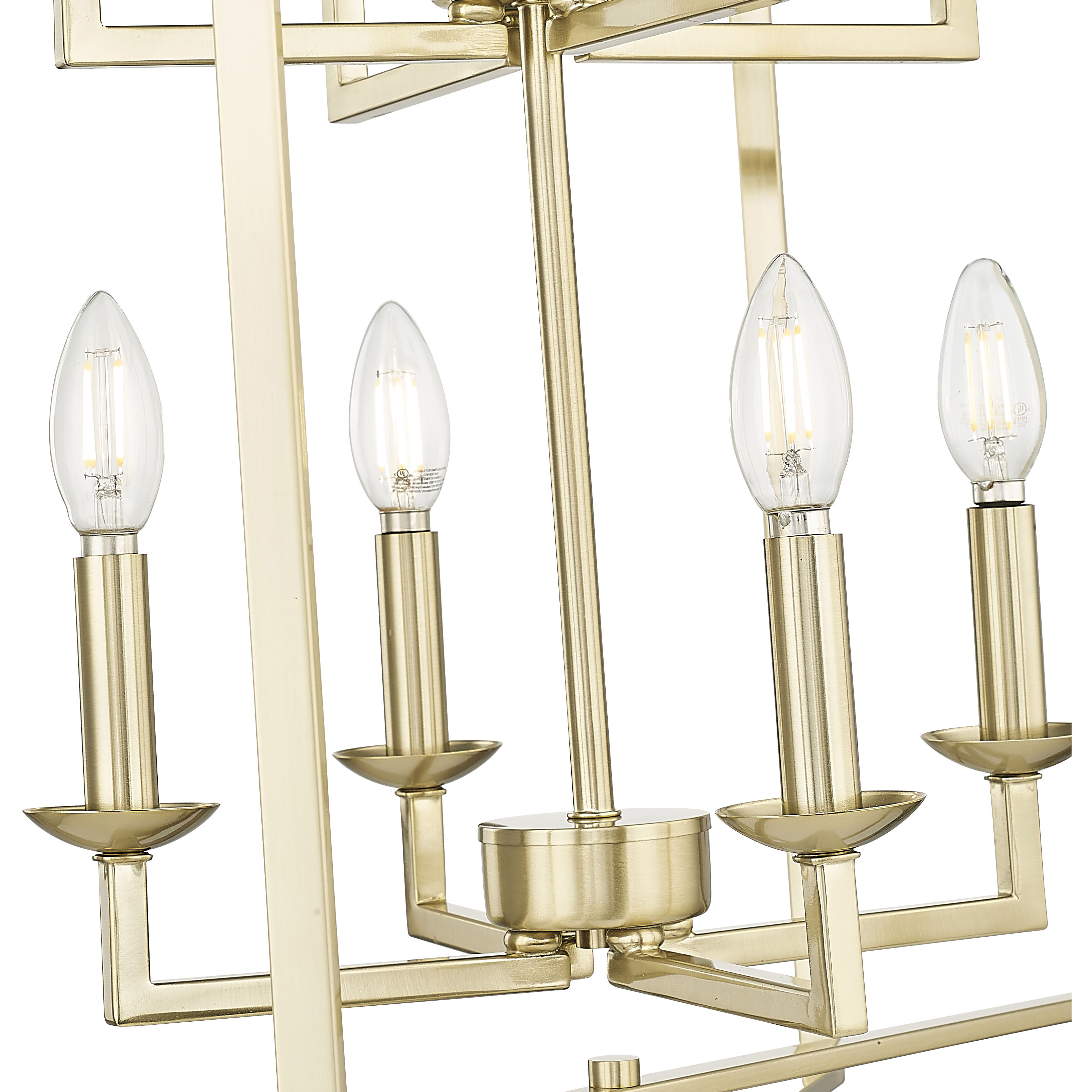 Nellis 8 Light 24 inch Modern Gold Pendant Ceiling Light